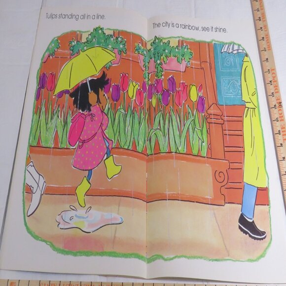 Rainy City Rainbow BIG BOOK (almost 2 feet tall) with teacher pages CLASSROOM - Picture 5 of 11